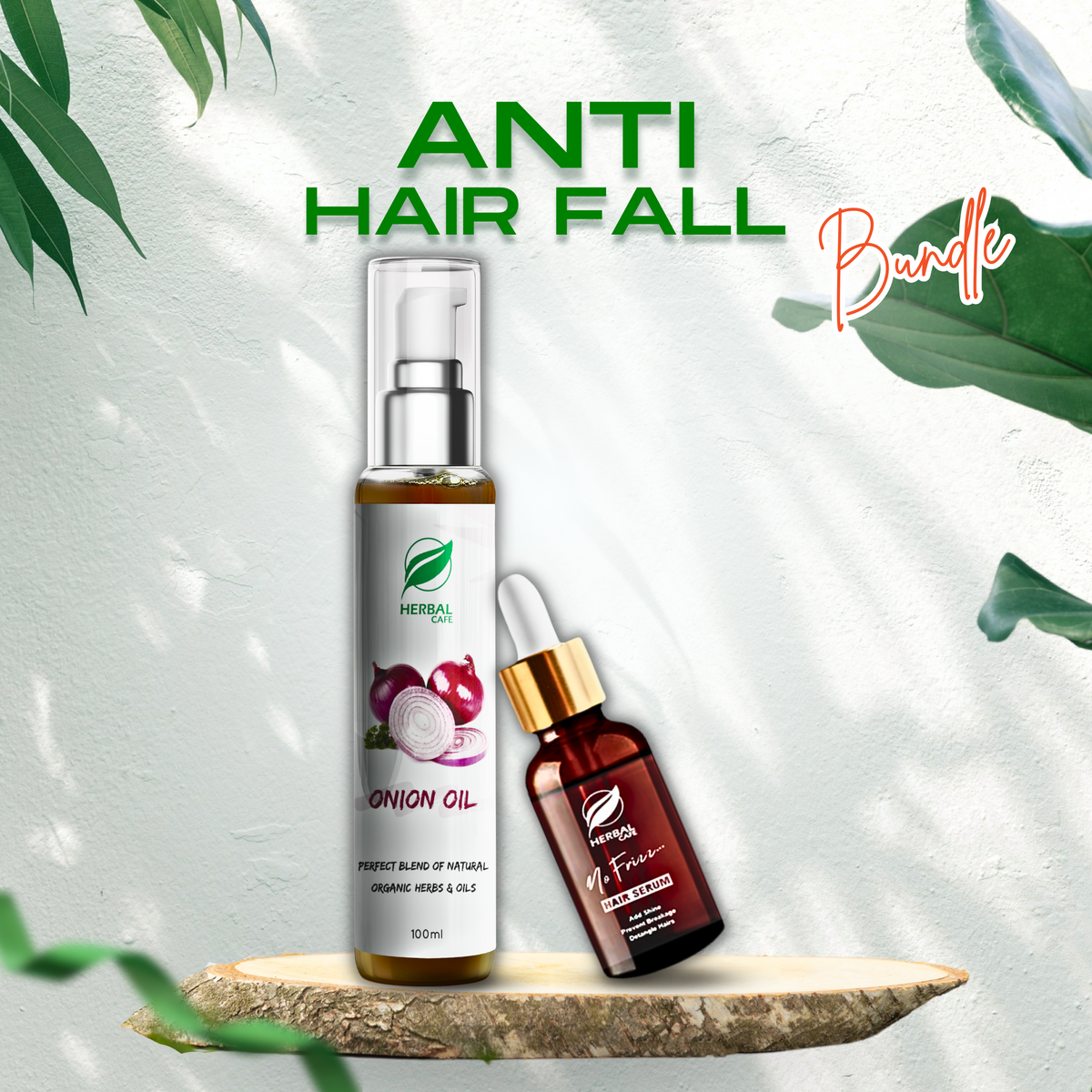 Anti Hair Fall / Anti Dry & Grey Hairs Bundle - Herbal Cafe Pakistan